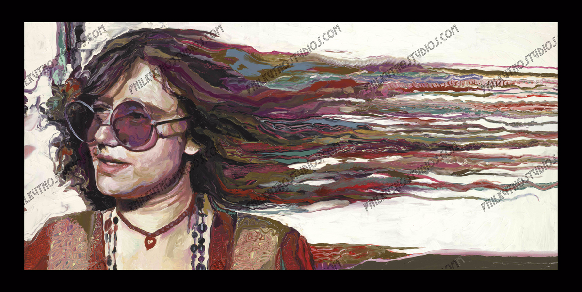 Janis Joplin Large 24x36 Canvas DDuffy